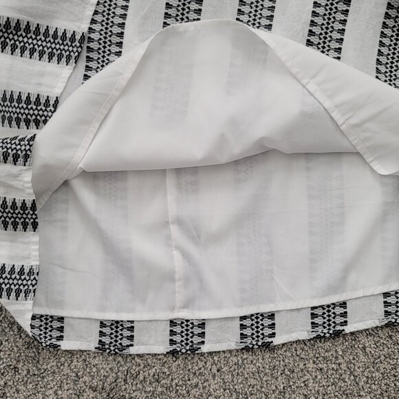 New Directions Curvy White & Black Sleeveless Dress 1X Lined - Picture 11 of 12
